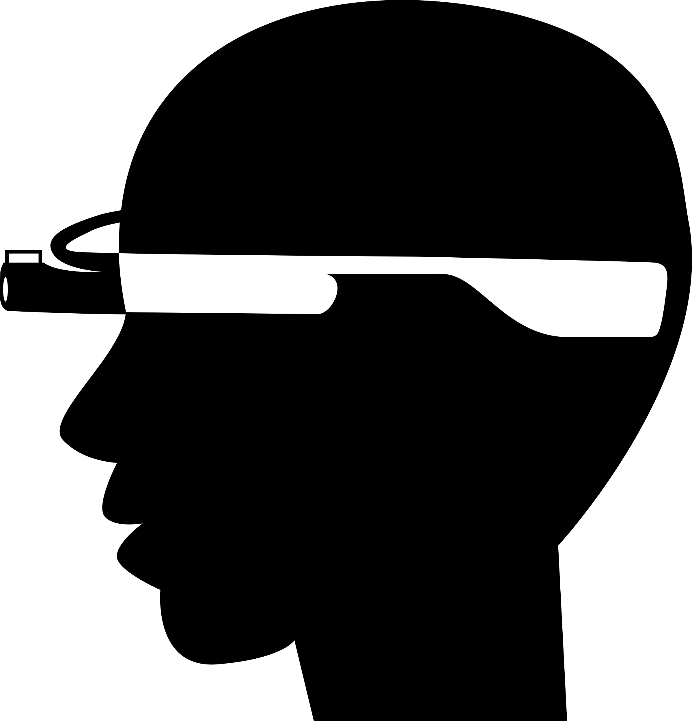 Bald Man Head Side With Google Glasses Digital Sketch Svg Design Free Vectors